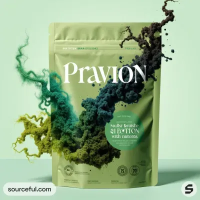 AI-Generated illustrative food pouch packaging