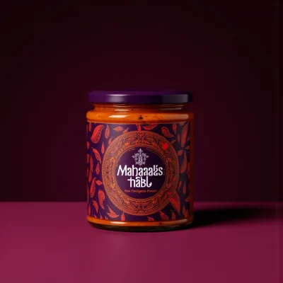 AI-Generated packaging for Food glass jar