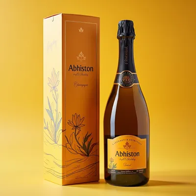 AI-Generated packaging for Champagne bottle
