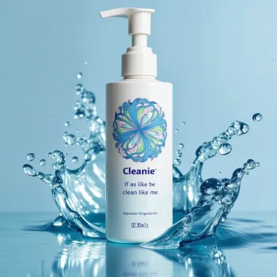 AI-Generated white pump bottle packaging