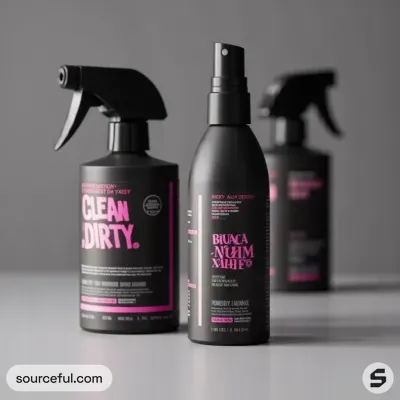 AI-Generated packaging for Mist spray bottle in the Beauty and Personal Care industry