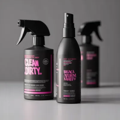 AI-Generated packaging for Mist spray bottle in the Beauty and Personal Care industry