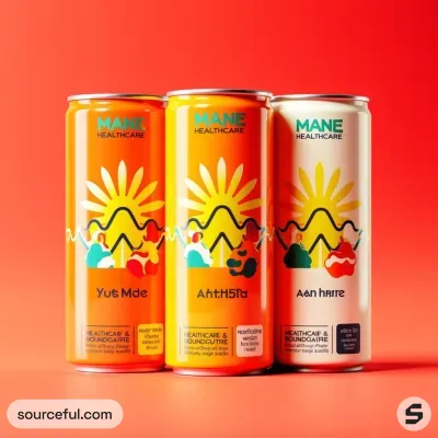 AI-Generated packaging for Drinks can in the Health and Wellness industry