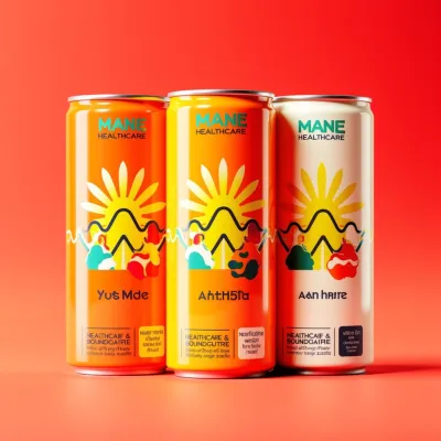 AI-Generated packaging for Drinks can in the Health and Wellness industry