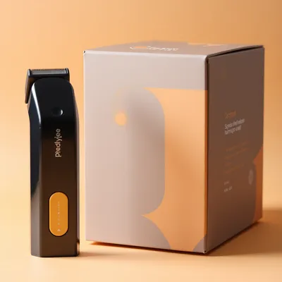 AI-Generated black mailer box packaging