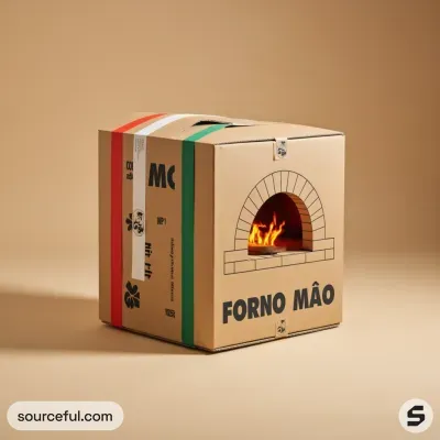 AI-Generated packaging for Shipping box in the Food and Snacks industry