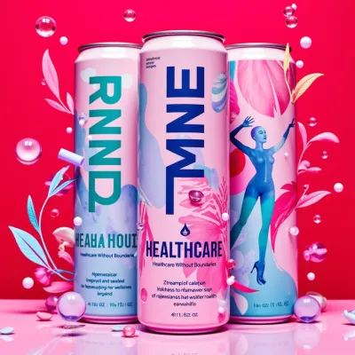 AI-Generated luxury drinks can packaging