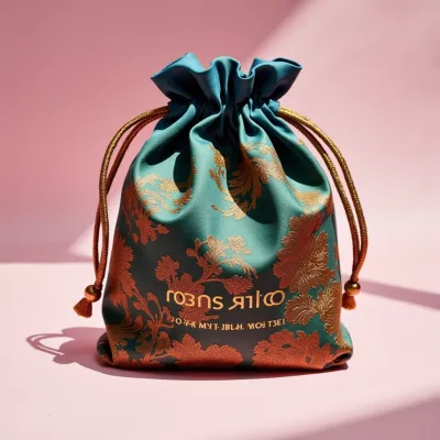 AI-Generated packaging for Drawstring bag