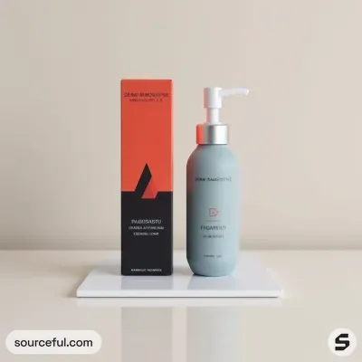 AI-Generated packaging for Pump bottle in the Beauty and Personal Care industry