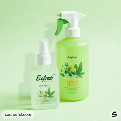 AI-Generated packaging for Mist spray bottle in the Cleaning Supplies industry
