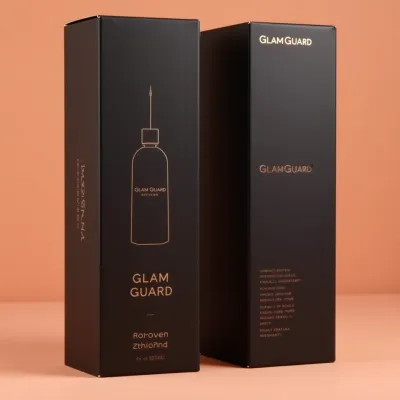 AI-Generated black mailer box packaging