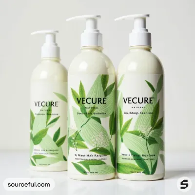 AI-Generated packaging for Pump bottle in the Organic and Natural Products industry