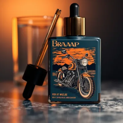 AI-Generated Dropper bottle packaging for Beauty and Personal Care