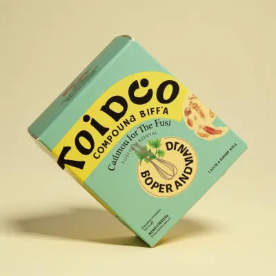 AI-Generated black carton box packaging