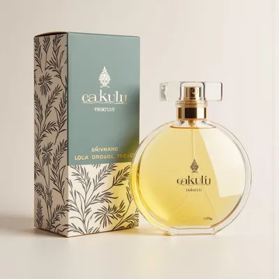 AI-Generated packaging for Perfume bottle