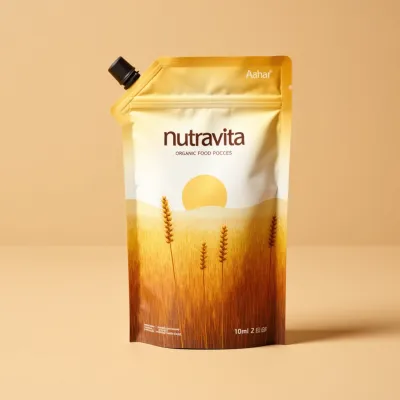 AI-Generated Food pouch packaging for Food and Snacks