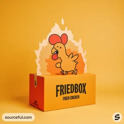 AI-Generated packaging for Shipping box in the Food and Snacks industry