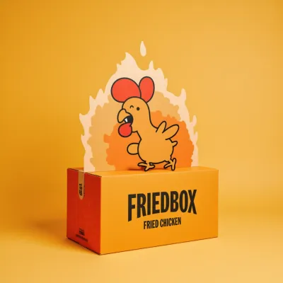 AI-Generated packaging for Shipping box in the Food and Snacks industry