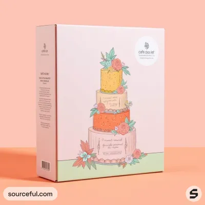 AI-Generated packaging for Mailer box in the Food and Snacks industry