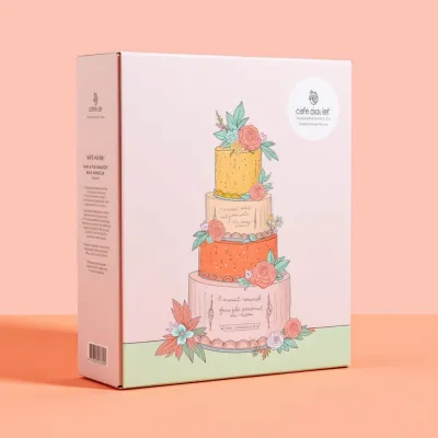 AI-Generated packaging for Mailer box in the Food and Snacks industry