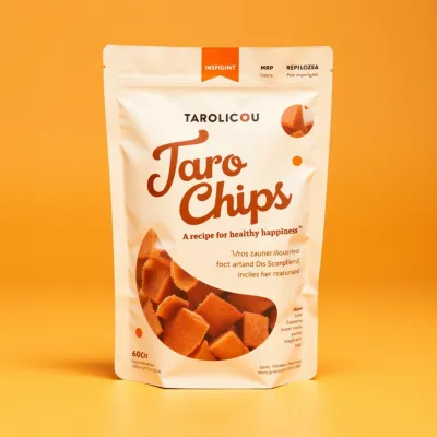 AI-Generated Food pouch packaging for Food and Snacks