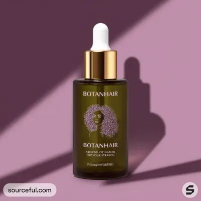 AI-Generated white dropper bottle packaging