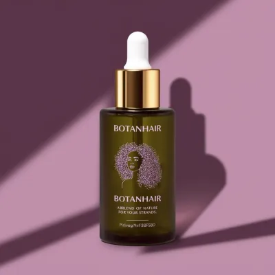 AI-Generated white dropper bottle packaging