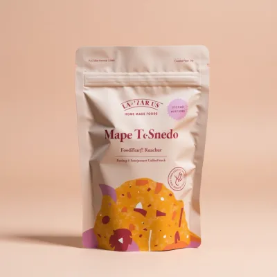 AI-Generated Food pouch packaging for Food and Snacks