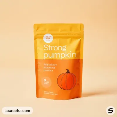 AI-Generated white food pouch packaging