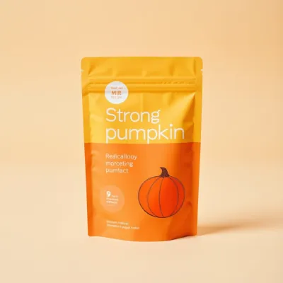 AI-Generated white food pouch packaging