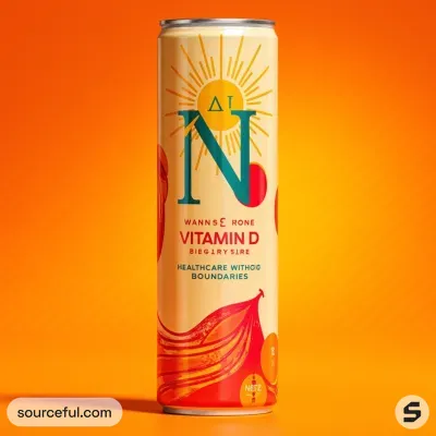 AI-Generated packaging for Drinks can in the Health and Wellness industry