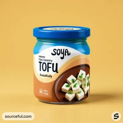 AI-Generated packaging for Food glass jar in the Packaged Foods industry