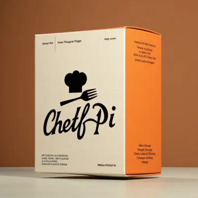 AI-Generated black carton box packaging