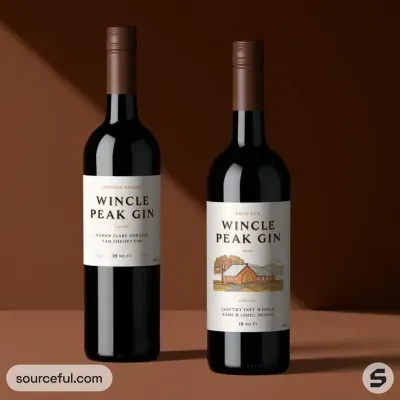 AI-Generated packaging for Bordeaux wine bottle in the Alcoholic Beverages industry