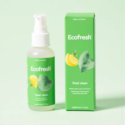 AI-Generated packaging for Mist spray bottle in the Cleaning Supplies industry