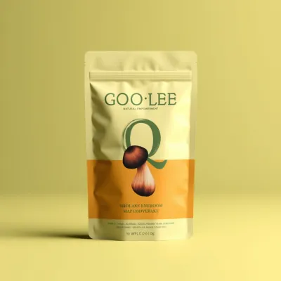 AI-Generated hunter green food pouch packaging