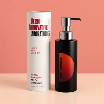 AI-Generated white pump bottle packaging