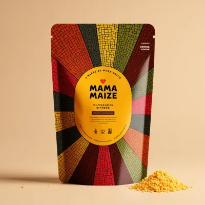 AI-Generated Food pouch packaging for Food and Snacks