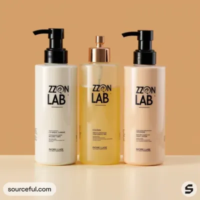 AI-Generated packaging for Pump bottle in the Beauty and Personal Care industry