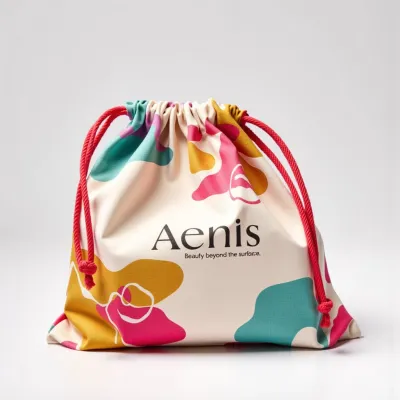 AI-Generated packaging for Drawstring bag