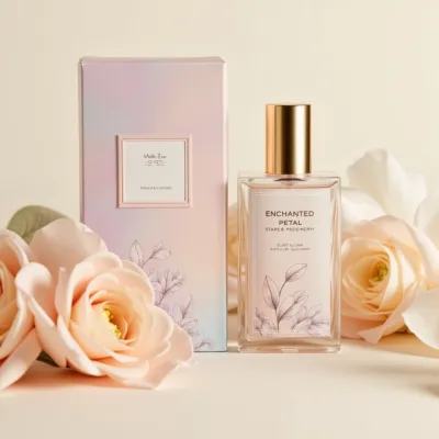 AI-Generated Perfume bottle packaging for Beauty and Personal Care