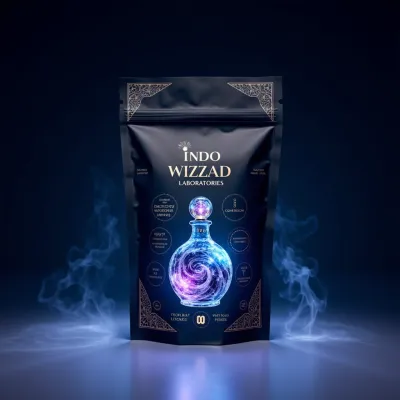 AI-Generated black food pouch packaging