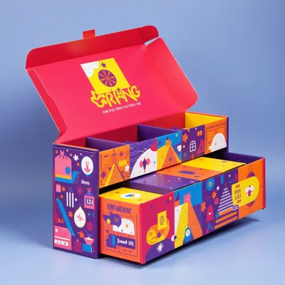 AI-Generated packaging for Advent calendar