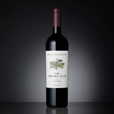 AI-Generated packaging for Bordeaux wine bottle