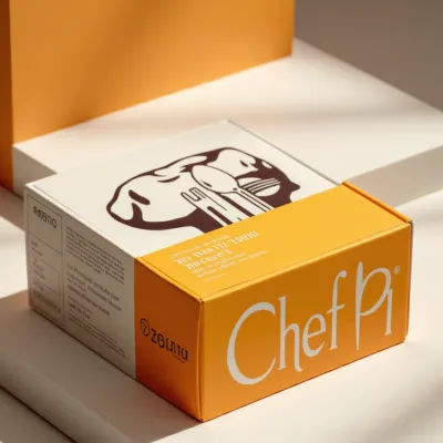 AI-Generated black carton box packaging