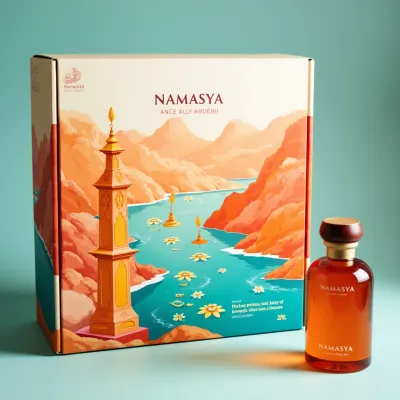 AI-Generated packaging for Mailer box in the Fragrances industry