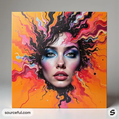 AI-Generated packaging for Vinyl album cover