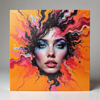 AI-Generated packaging for Vinyl album cover