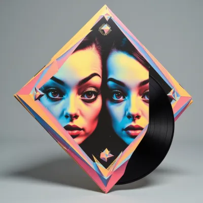 AI-Generated packaging for Vinyl album cover