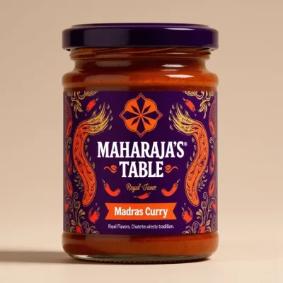 AI-Generated packaging for Food glass jar